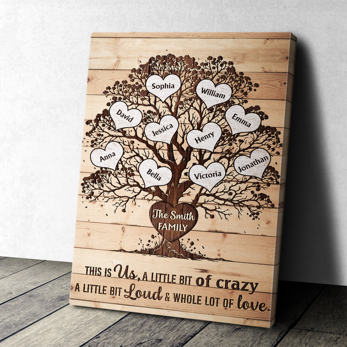 There Is No Greatest Gift Than Family - Personalized Customized Canvas / Poster