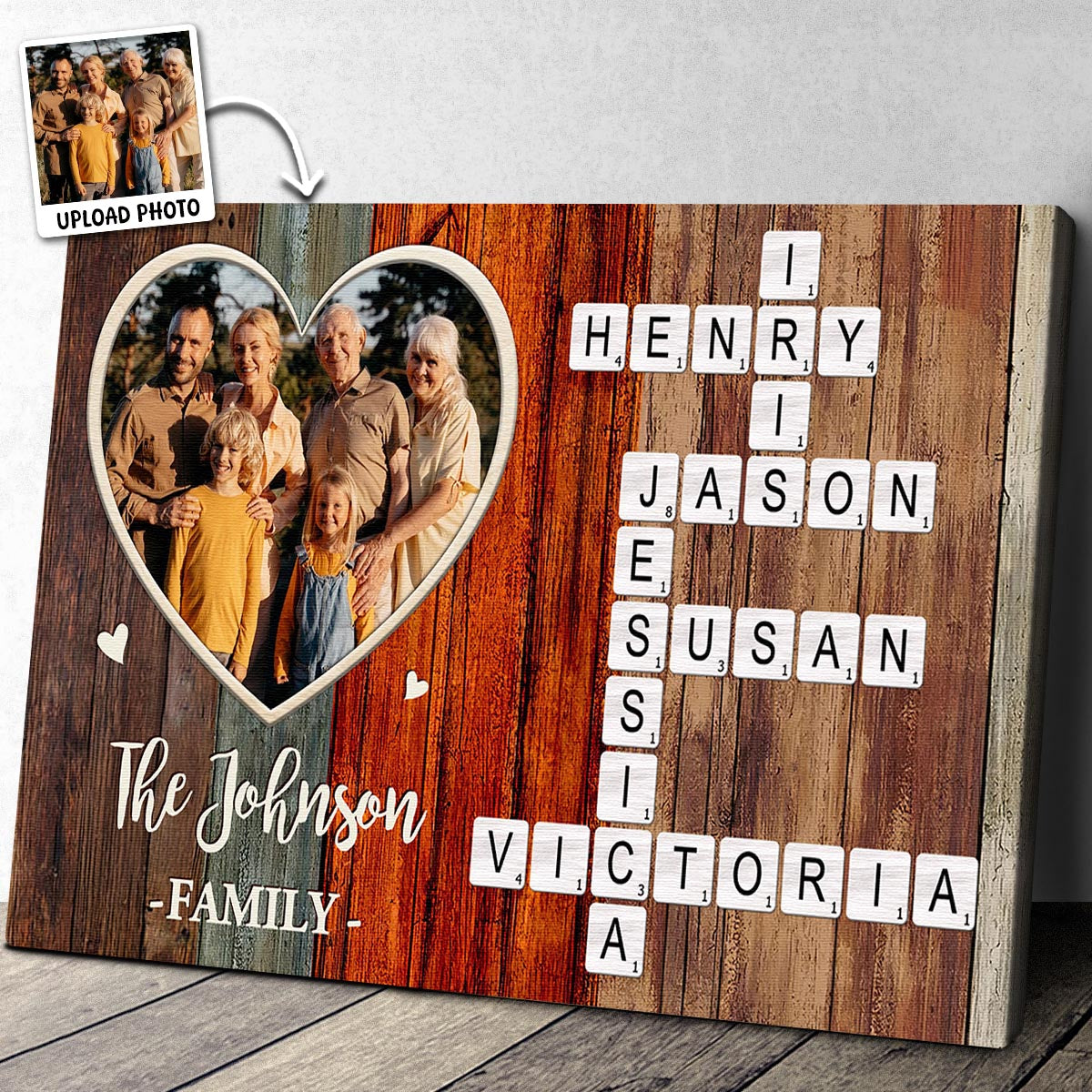 “Forever A Family” - Personalized Custom Photo Canvas/poster