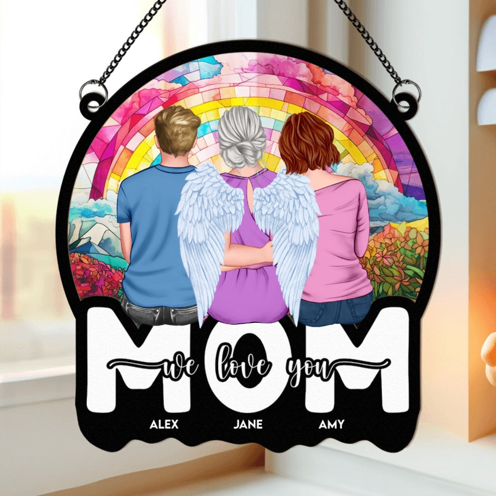 Heartfelt Personalized 'Mom We Love You' Suncatcher for Mother's Day