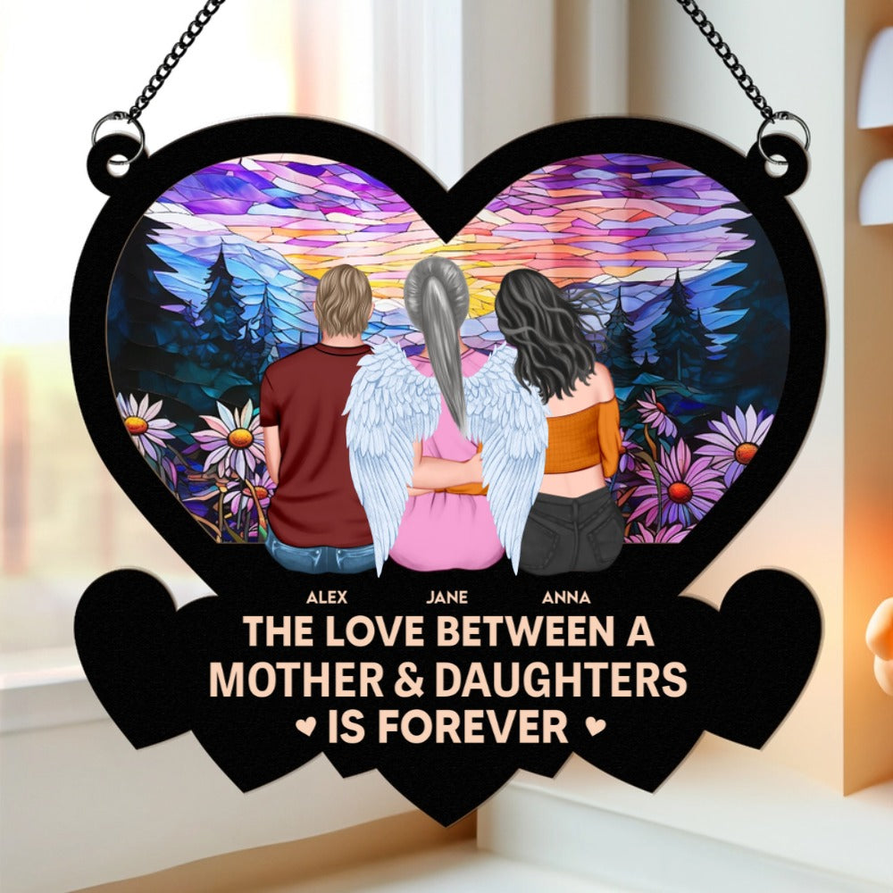 Personalized Mother Daughters Suncatcher: 'Love Is Forever' Keepsake Gift