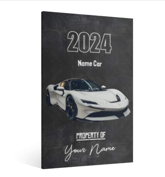 Upload Photo Of Your Car - Personalized Canvas / Poster