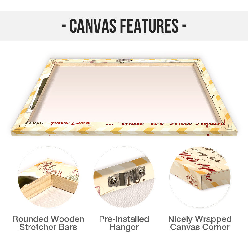 Personalized Memorial For Loved One Canvas: 'My Wife in Heaven' Until We Meet Again