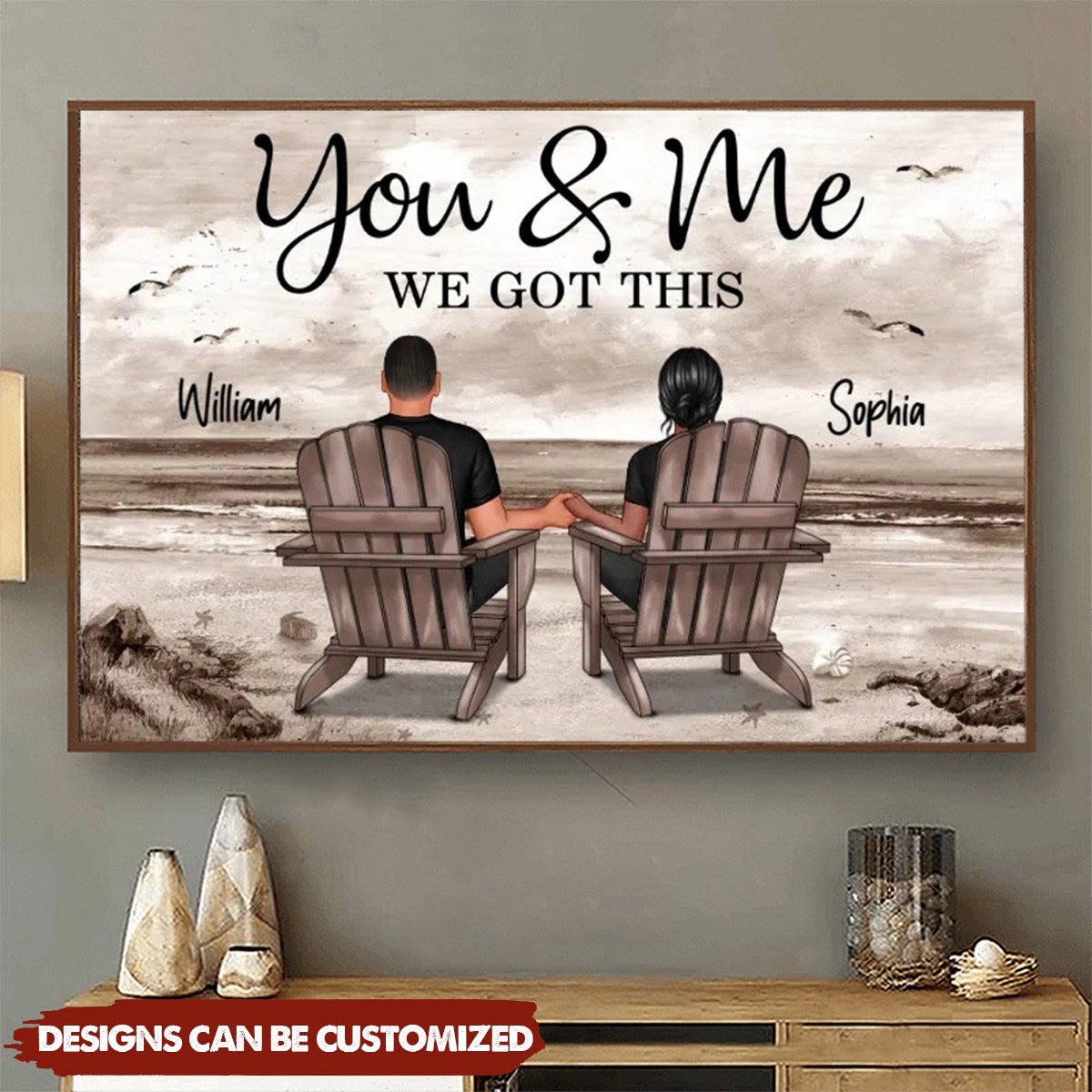 Personalized 'Together Since' Couple Canvas - Romantic Anniversary Gift