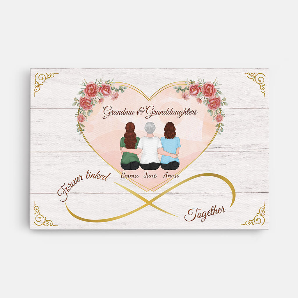 Heartfelt Personalized Mother & Son Canvas - "Forever Linked Together" Gift