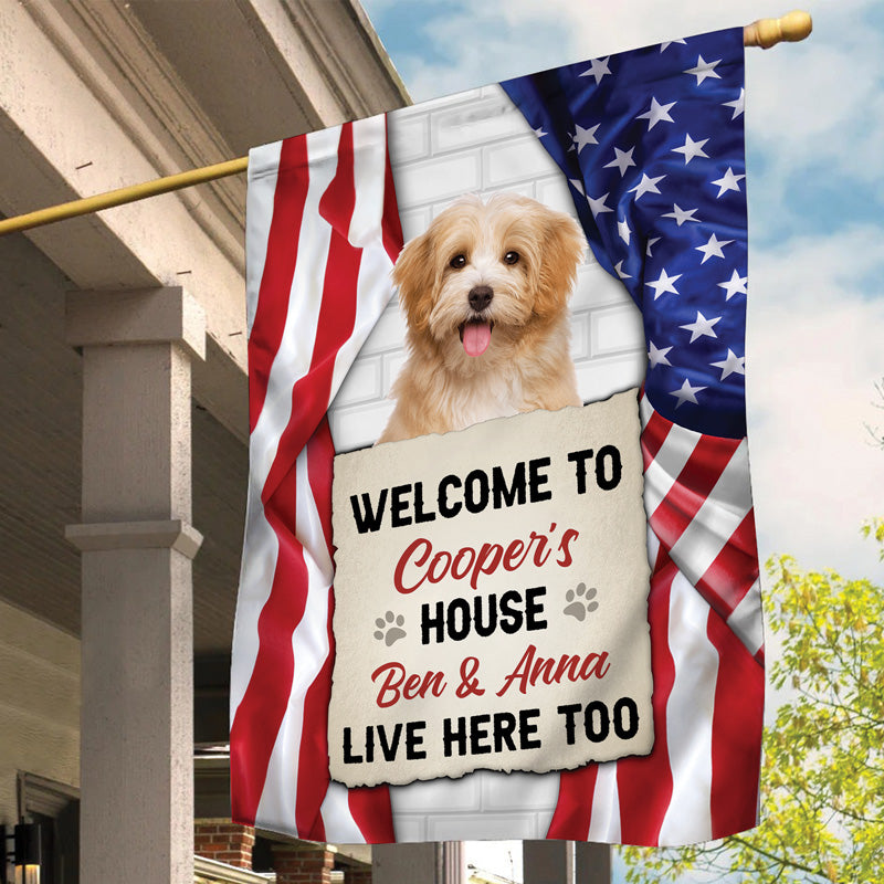Welcome Home Garden Flag - Personalized for You and Your Furry Friend!
