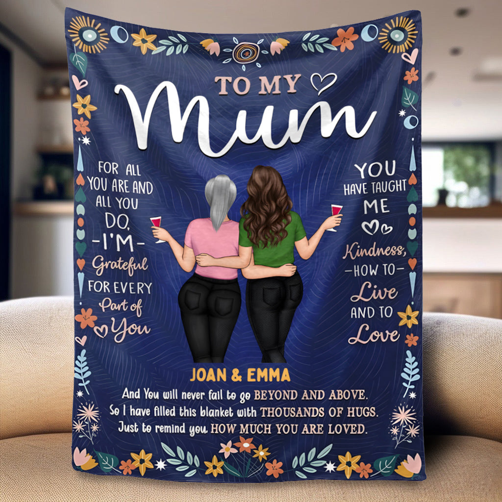 Custom 'To My Mommy' Blanket - Heartfelt Personalized Gift for Mom & Daughter