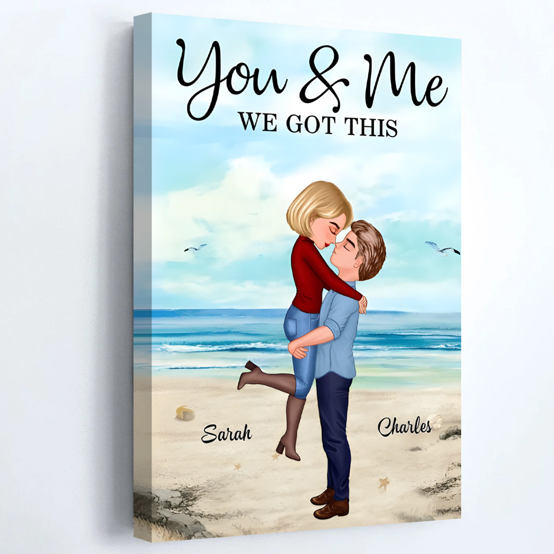 Personalized "You & Me We Got This" Canvas Art - Custom Gift for Couples
