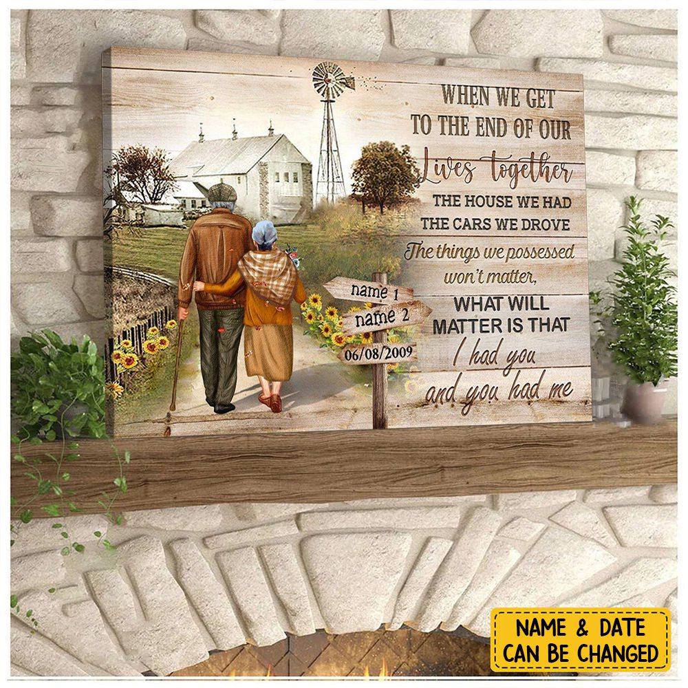 Custom 'I Had You and You Had Me' Canvas for Couples - Timeless Love Keepsake
