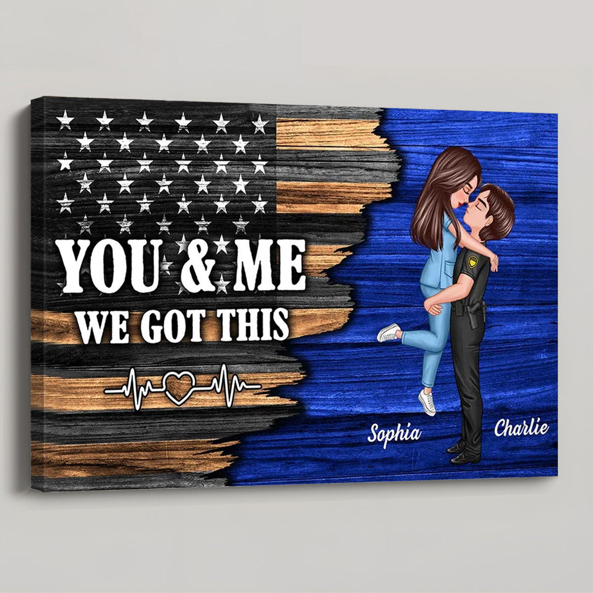 Personalized 'You & Me We Got This' Couple Occupation Canvas / Poster