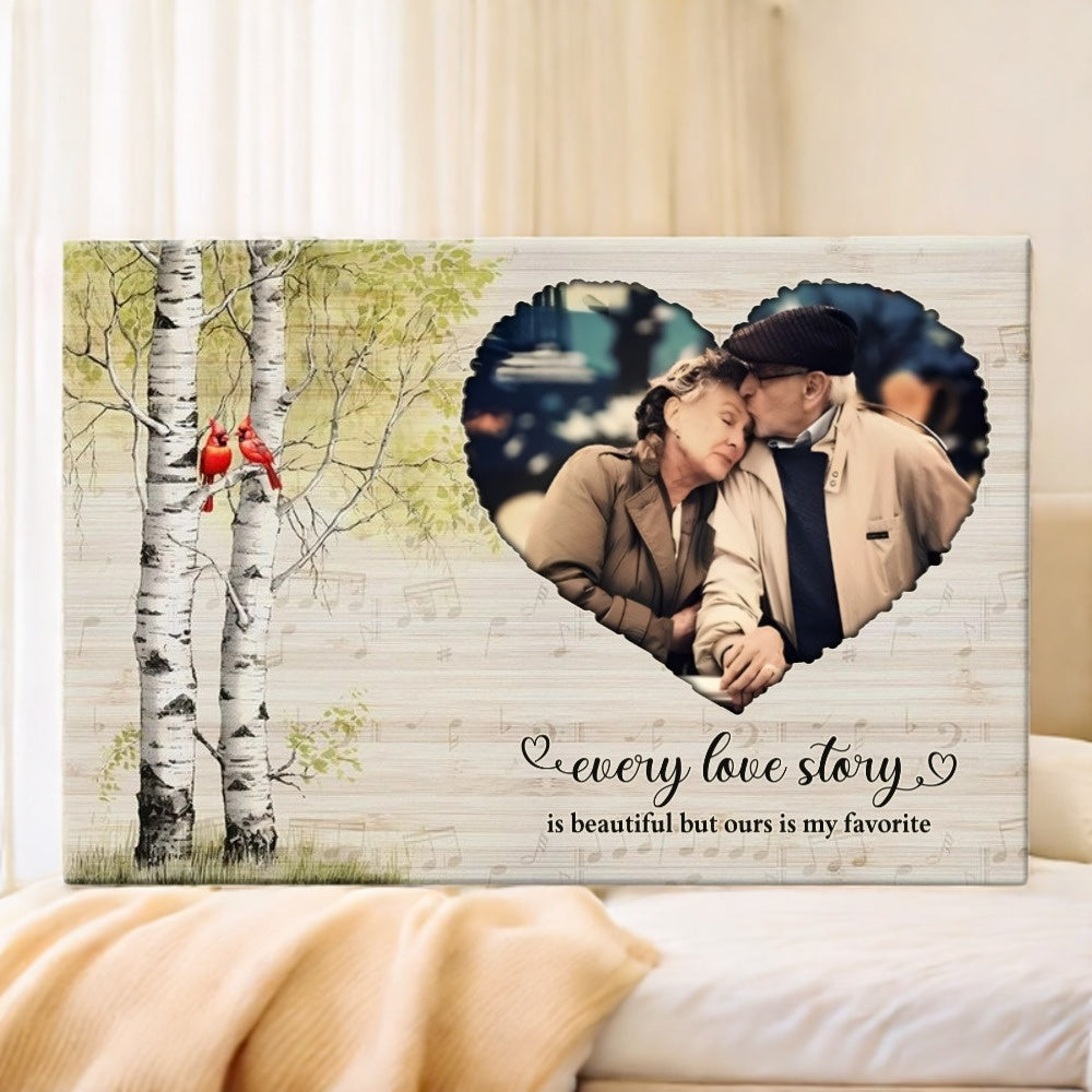 Personalized Couples Canvas Art: "My Favorite Place Is Next To You"