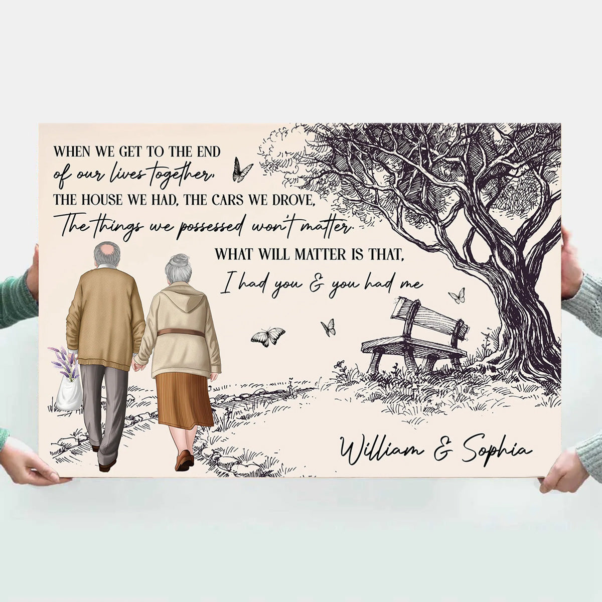 Personalized Couple Canvas / Poster: 'I Had You & You Had Me' Enduring Love Gift