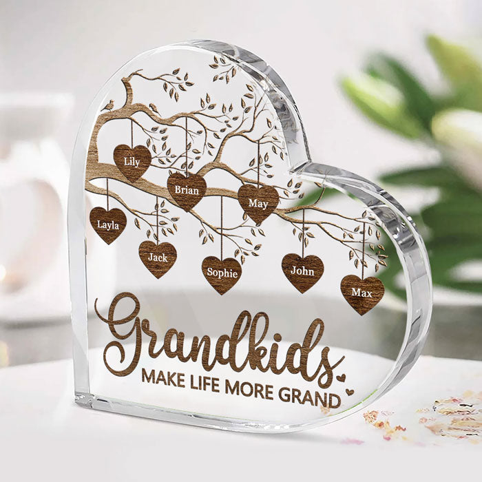 Personalized Gift for Grandparents: 'Grandchildren, The Greatest Blessing' Plaque