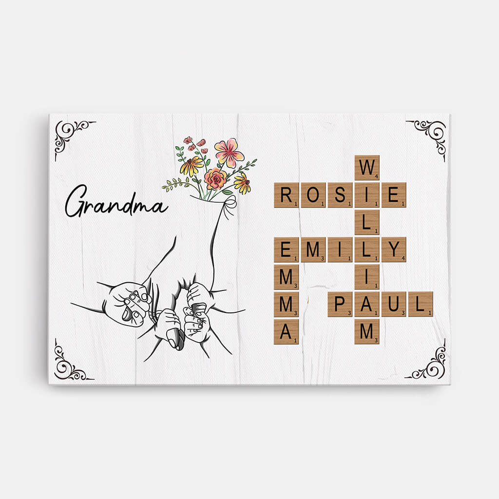 Personalized 'Mummy' & Family Names Canvas – Heartfelt Mother's Day Gift