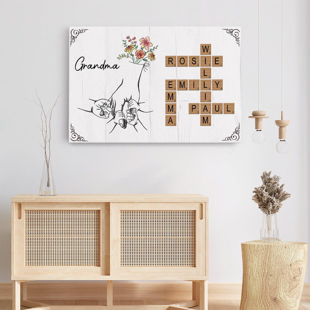 Personalized 'Mummy' & Family Names Canvas – Heartfelt Mother's Day Gift
