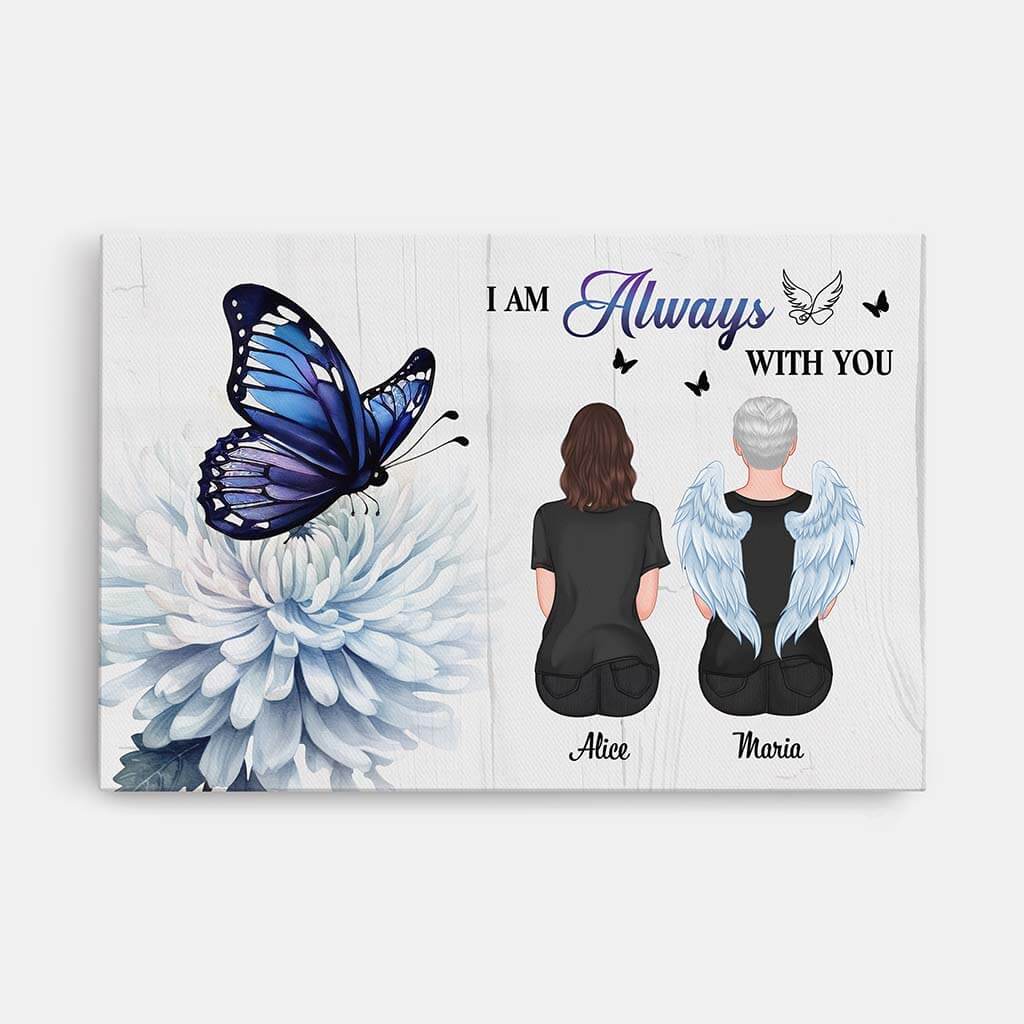 Personalized 'I Am Always With You' Canvas | Heartfelt Memorial For Loved One Gift