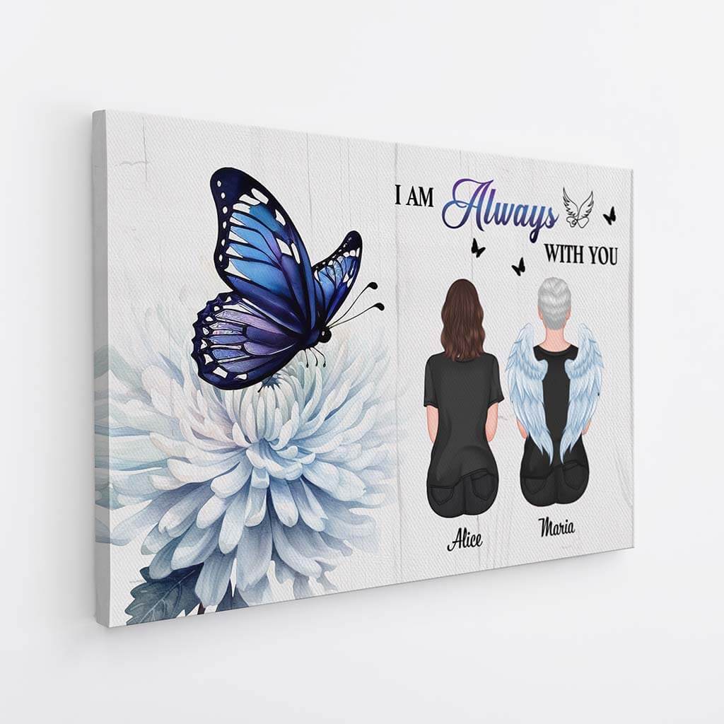 Personalized 'I Am Always With You' Canvas | Heartfelt Memorial For Loved One Gift