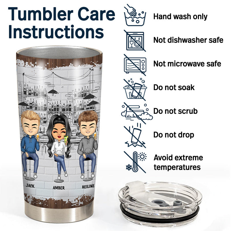 Personalized Best Friends Tumbler - 'Drunk And Disorderly' Funny Gift