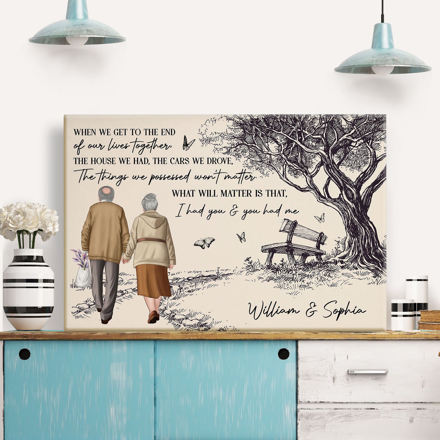 Personalized Couple Canvas / Poster: 'I Had You & You Had Me' Enduring Love Gift
