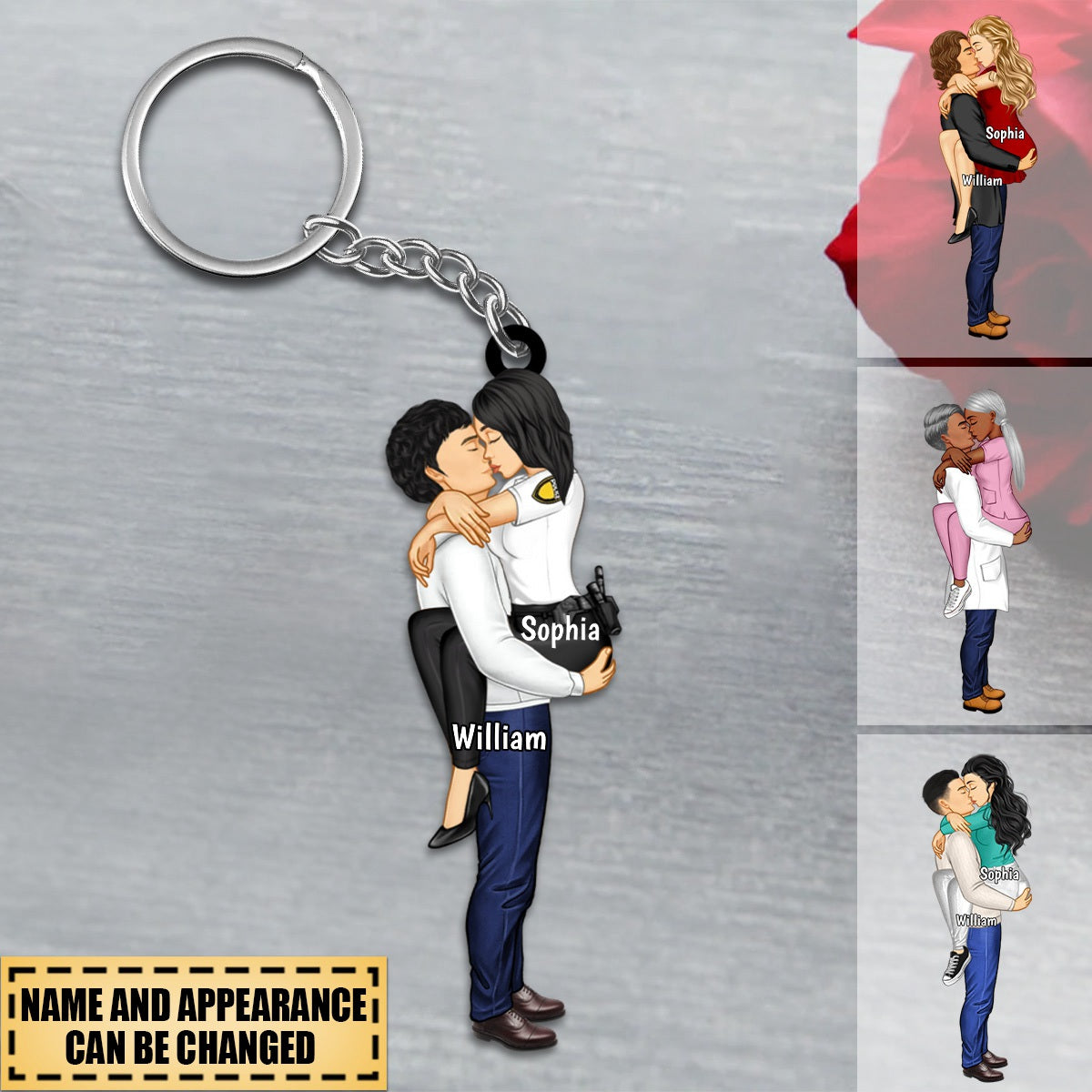 Customizable Keychain - Embrace the Moment with Personalized Love