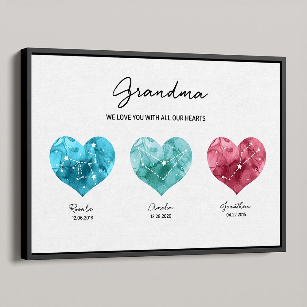 Our Family Constellation - Personalized Birthstone Poster/Canvas
