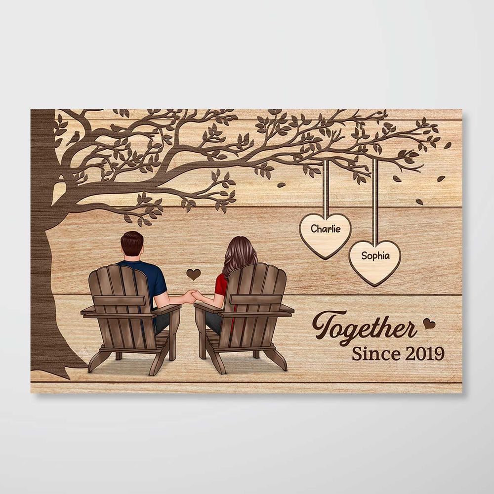 Personalized 'My Always' Couple Canvas - Heartfelt Anniversary Gift