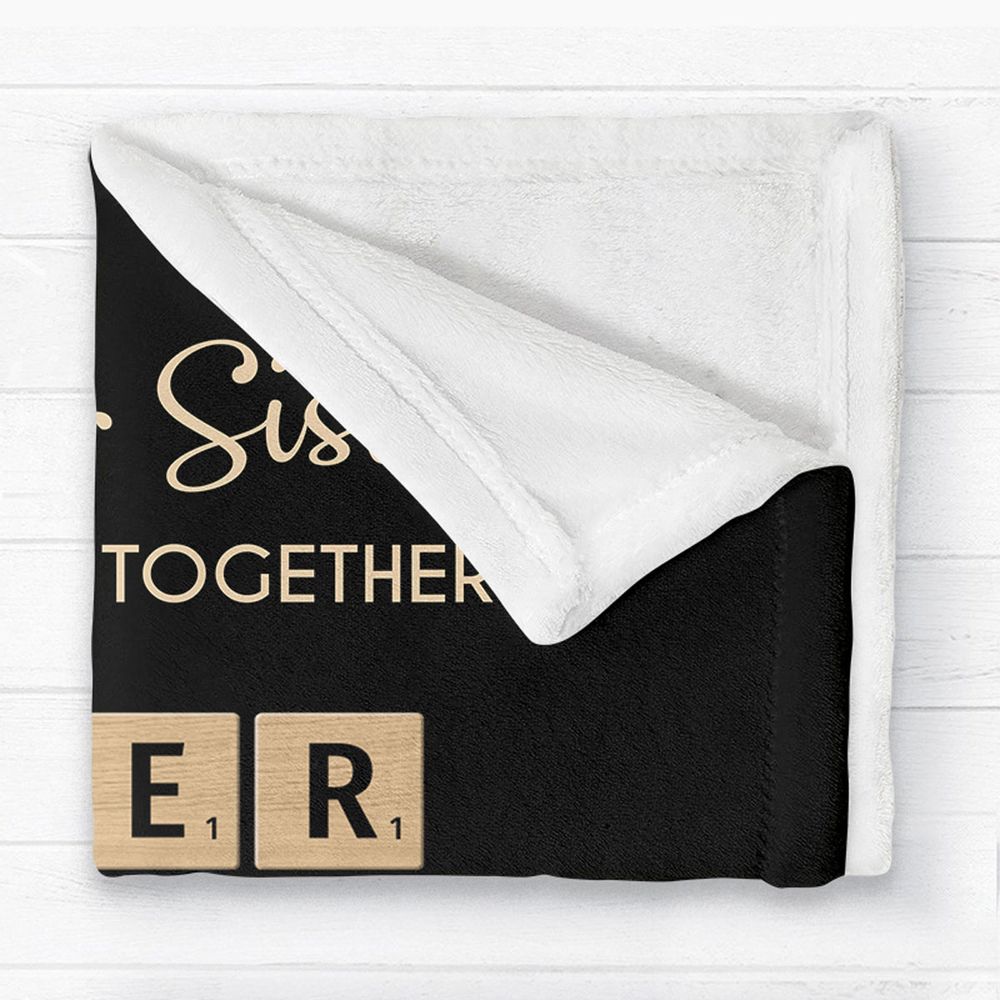 Personalized Siblings Crossword Blanket - Gift for Brothers & Sisters