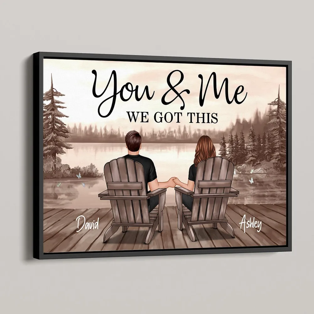 Custom "You & Me WE GOT THIS" Canvas - Personalized Art for Couples