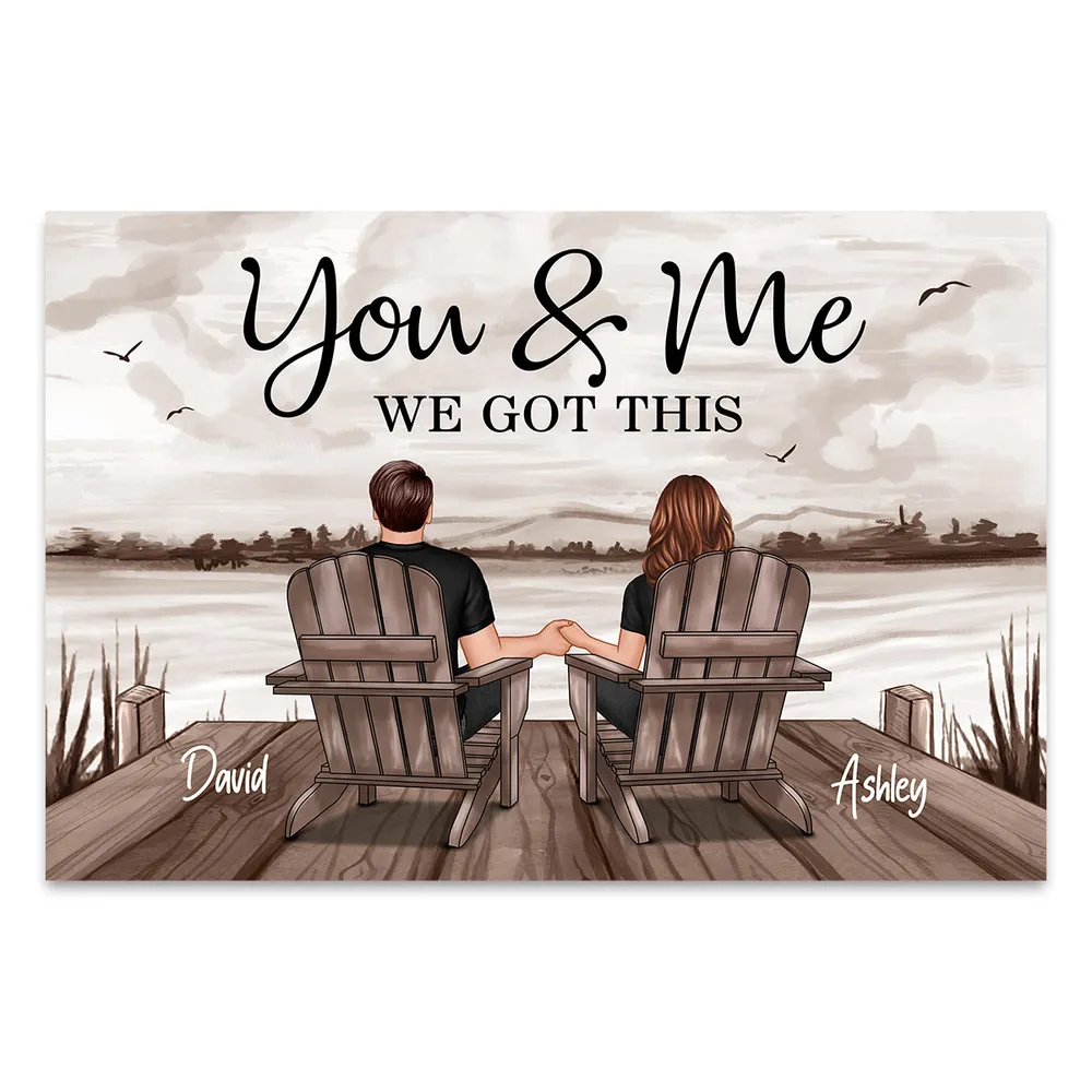 Custom "You & Me WE GOT THIS" Canvas - Personalized Art for Couples