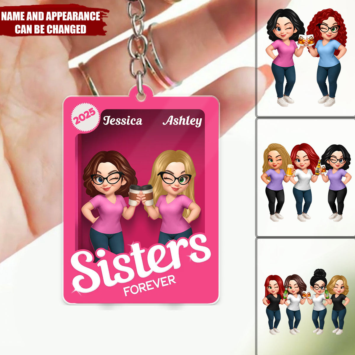 Customizable Keychain – Celebrate Your Friendship