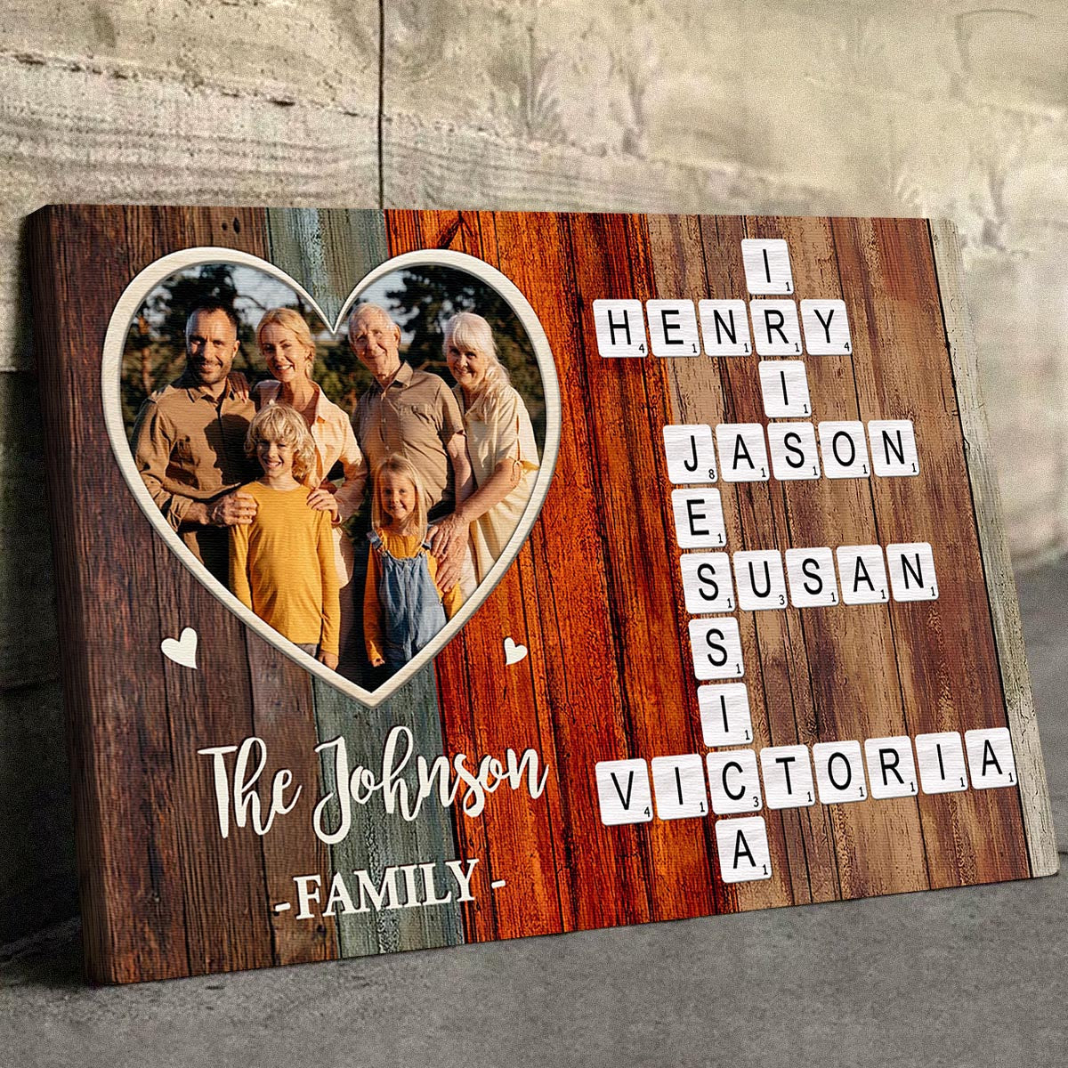 “Forever A Family” - Personalized Custom Photo Canvas/poster