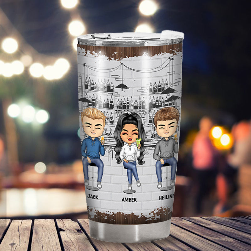 Personalized Best Friends Tumbler - 'Drunk And Disorderly' Funny Gift