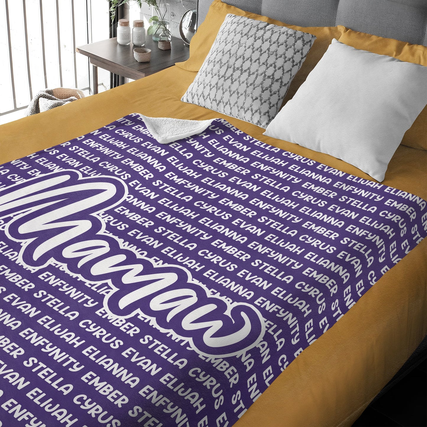 Personalized Mamaw Blanket with Names - Heartfelt Mother's Day Gift