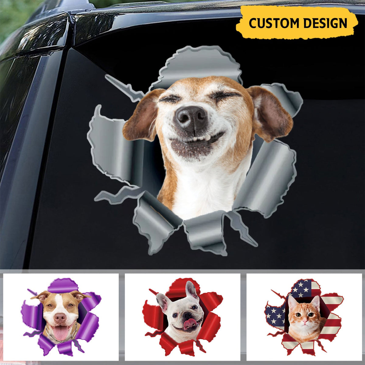 Personalized Peeking Pets Sticker- Gift For Pet Lovers