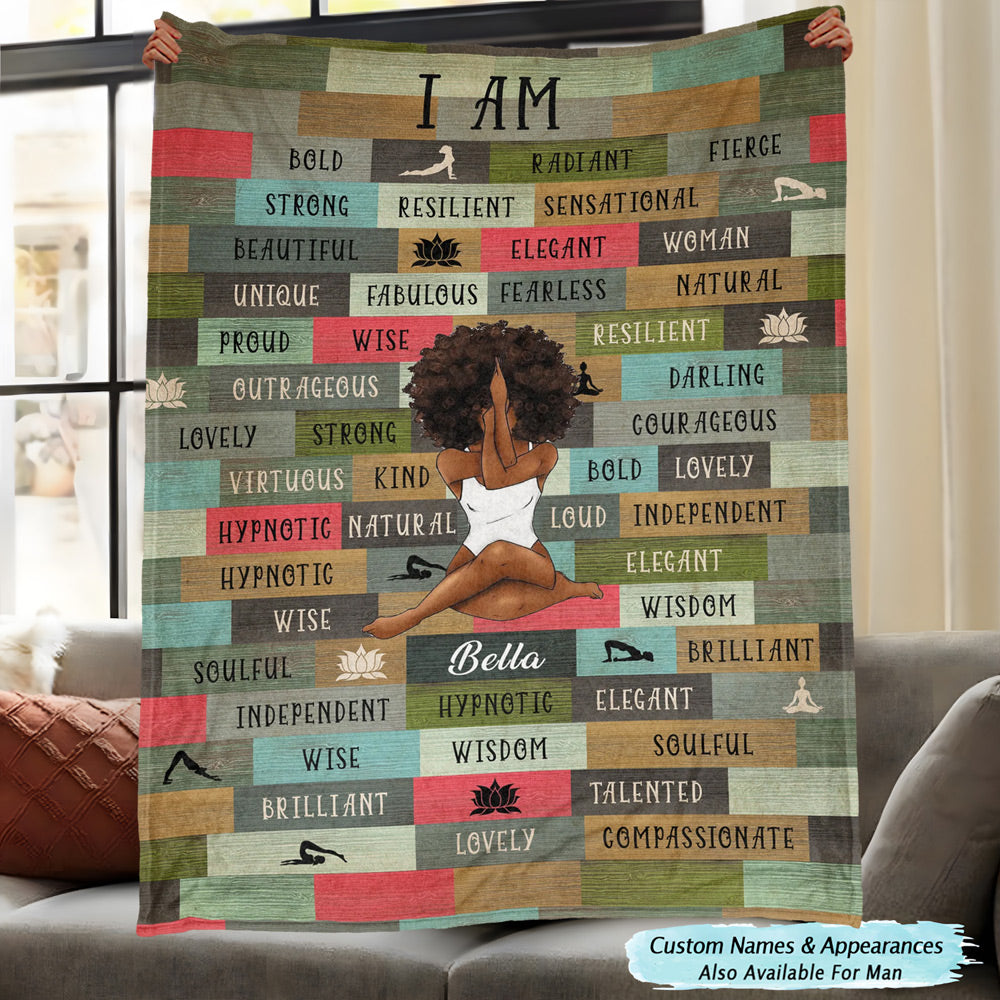 Customizable “I AM” Blanket – Add Your Name