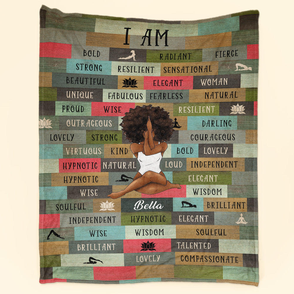 Customizable “I AM” Blanket – Add Your Name