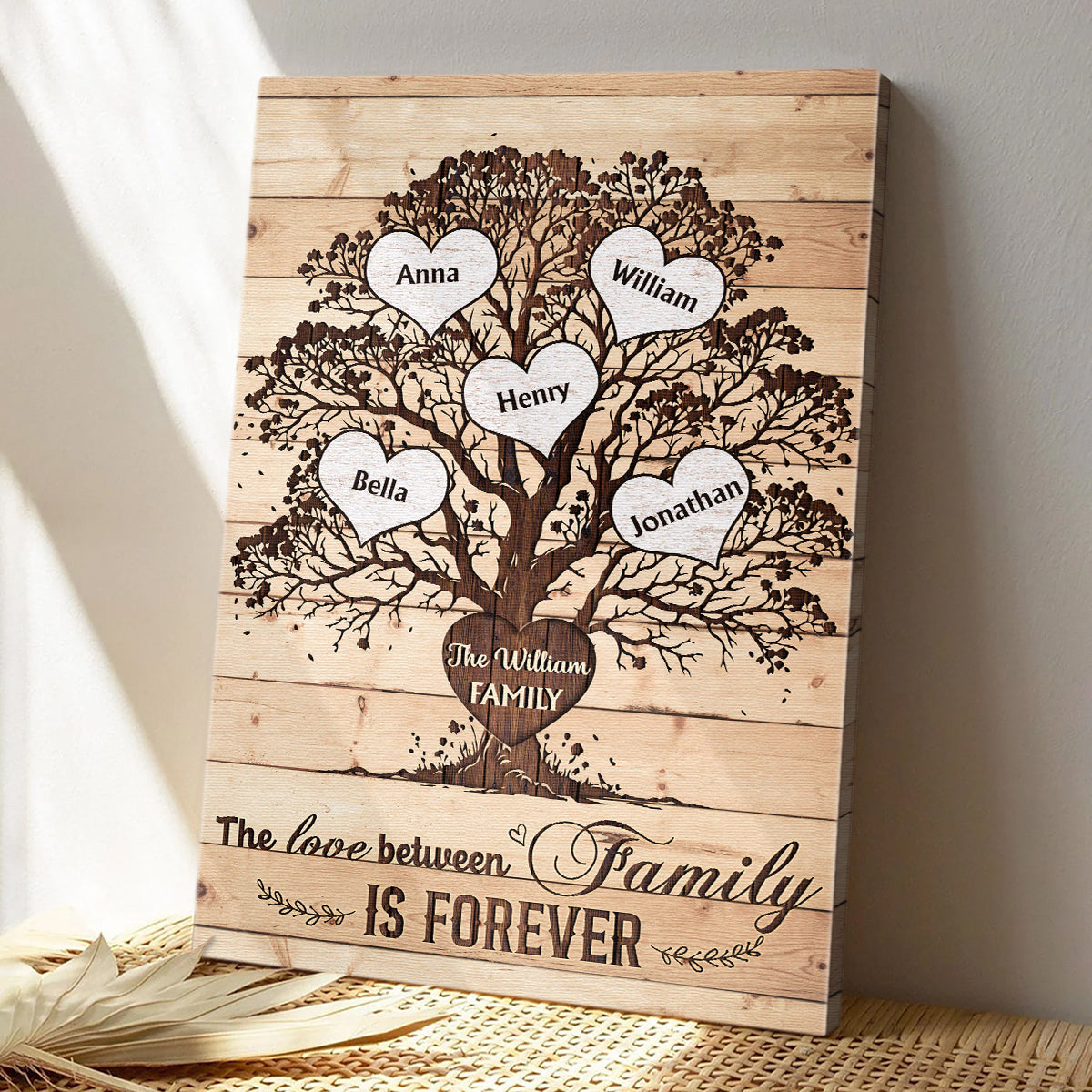 There Is No Greatest Gift Than Family - Personalized Customized Canvas / Poster