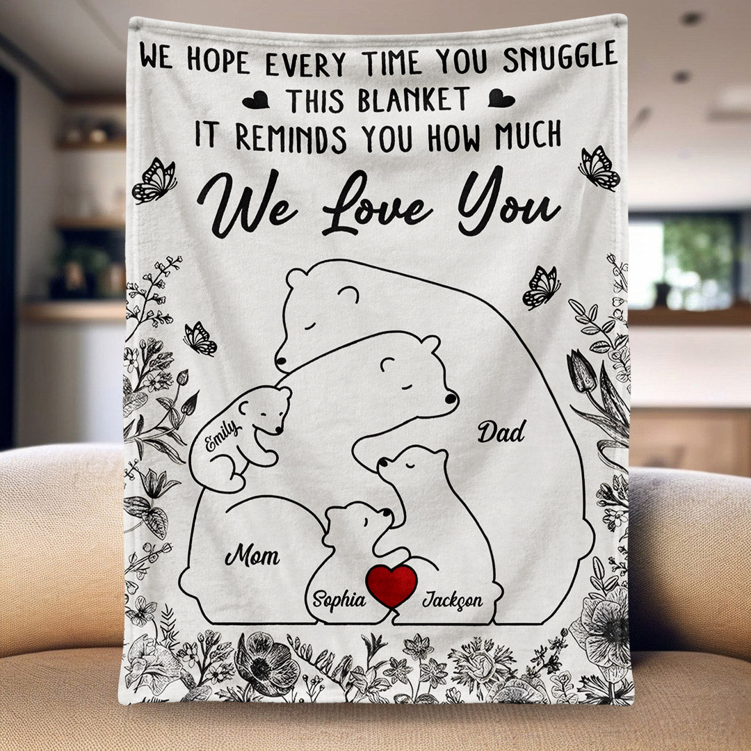 This Blanket Reminds You How Much We Love You - Personalized Blanket