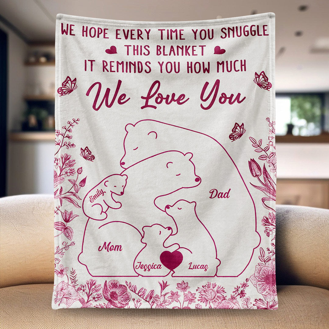 This Blanket Reminds You How Much We Love You - Personalized Blanket