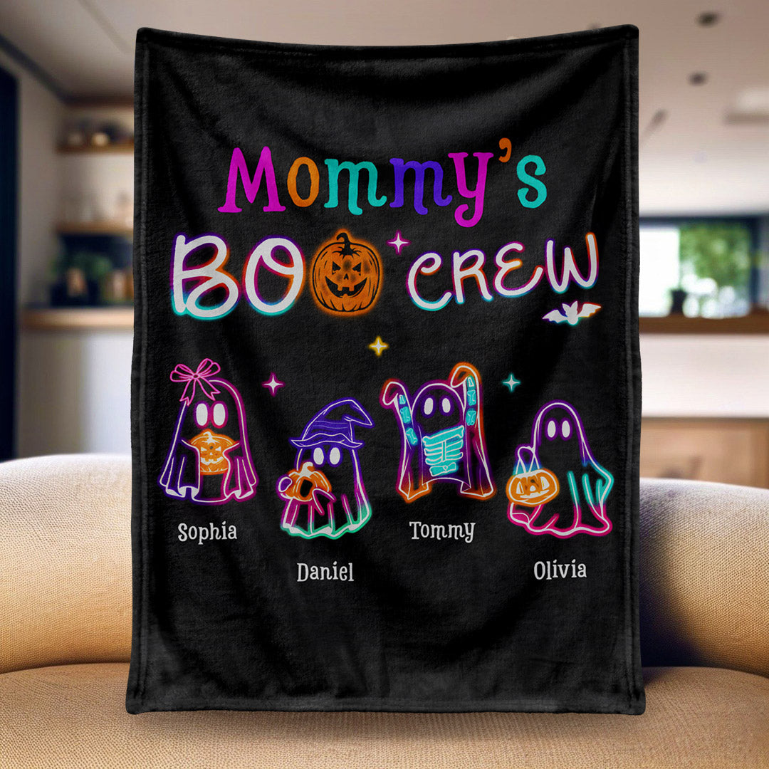 Custom Mommy’s Boo Crew Blanket -  Halloween Gift