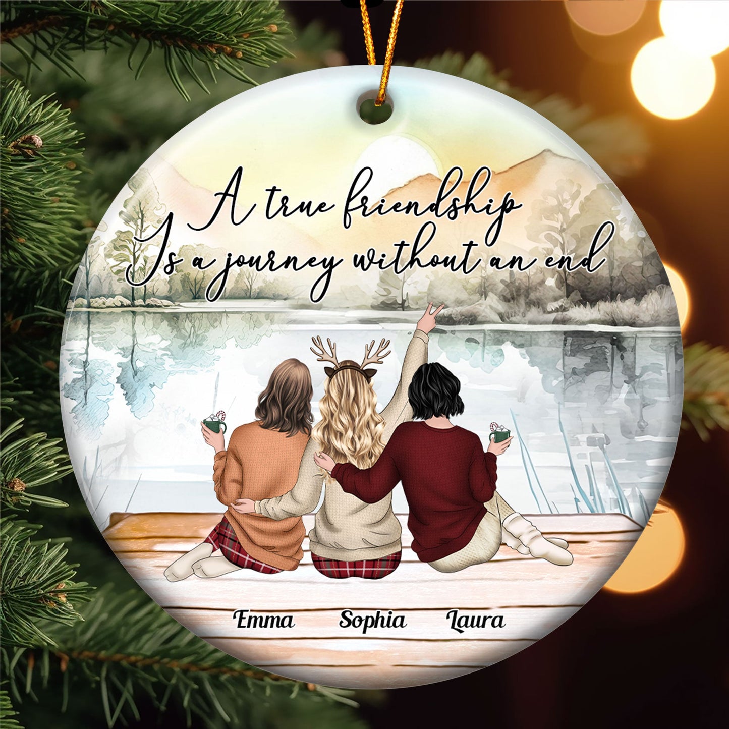 Personalized Best Friends Christmas Ornament: A Journey Without End
