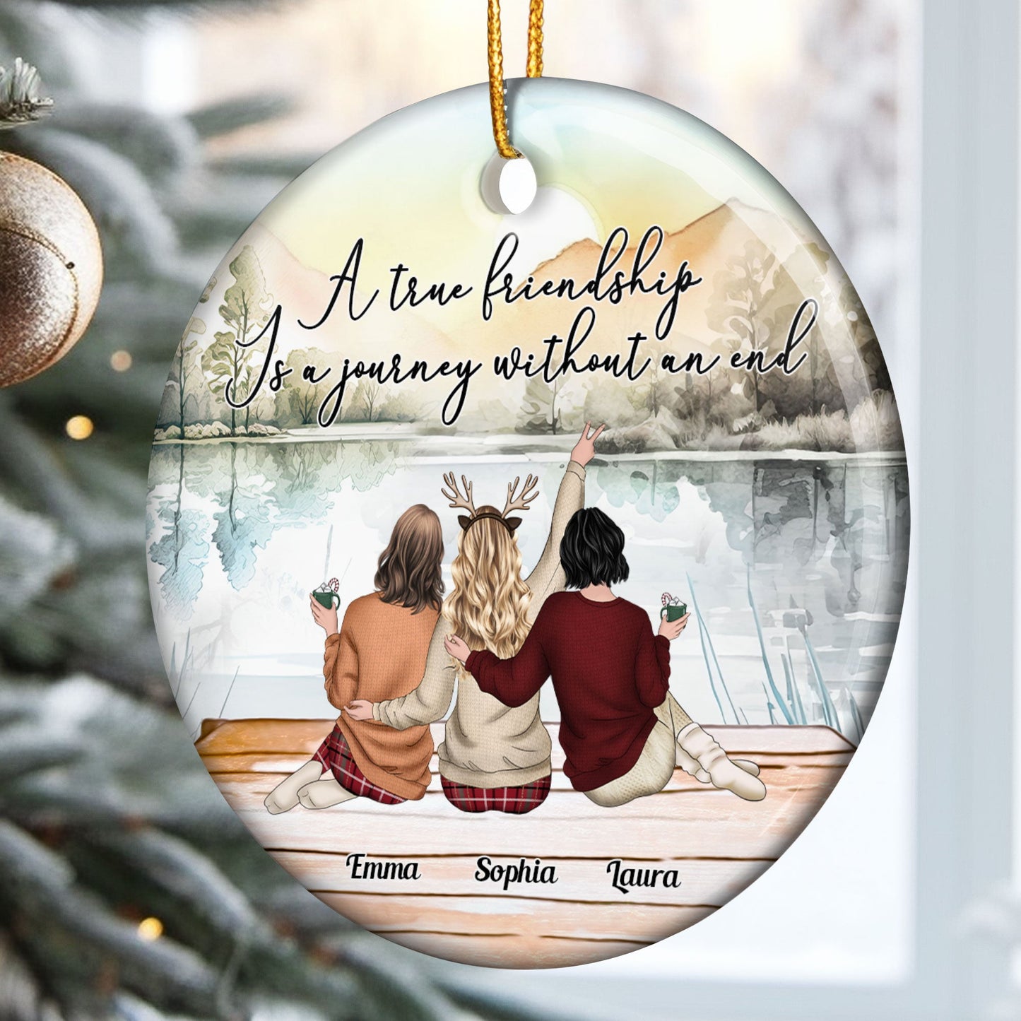 Personalized Best Friends Christmas Ornament: A Journey Without End
