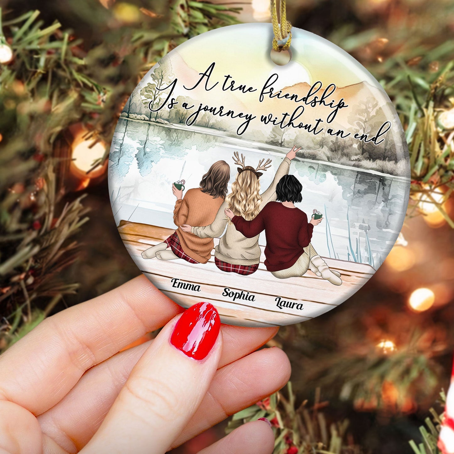 Personalized Best Friends Christmas Ornament: A Journey Without End