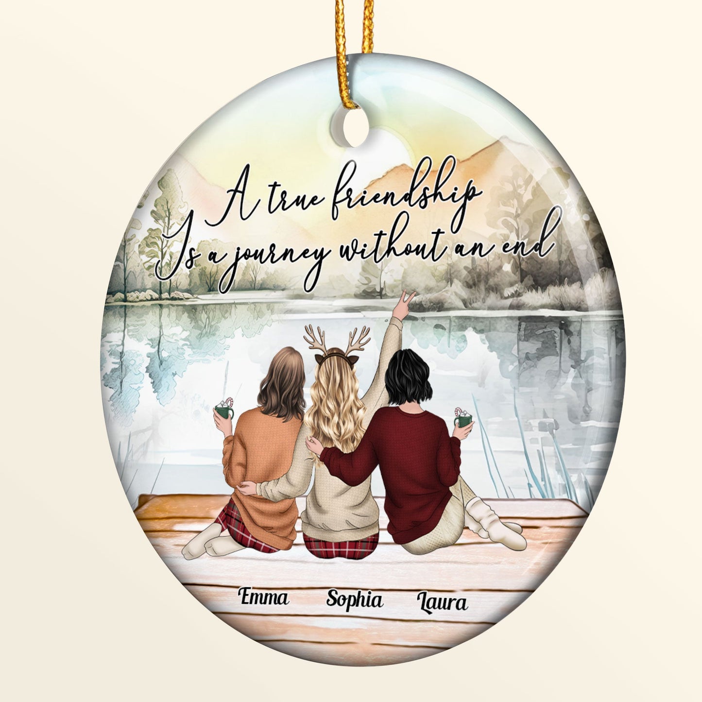 Personalized Best Friends Christmas Ornament: A Journey Without End