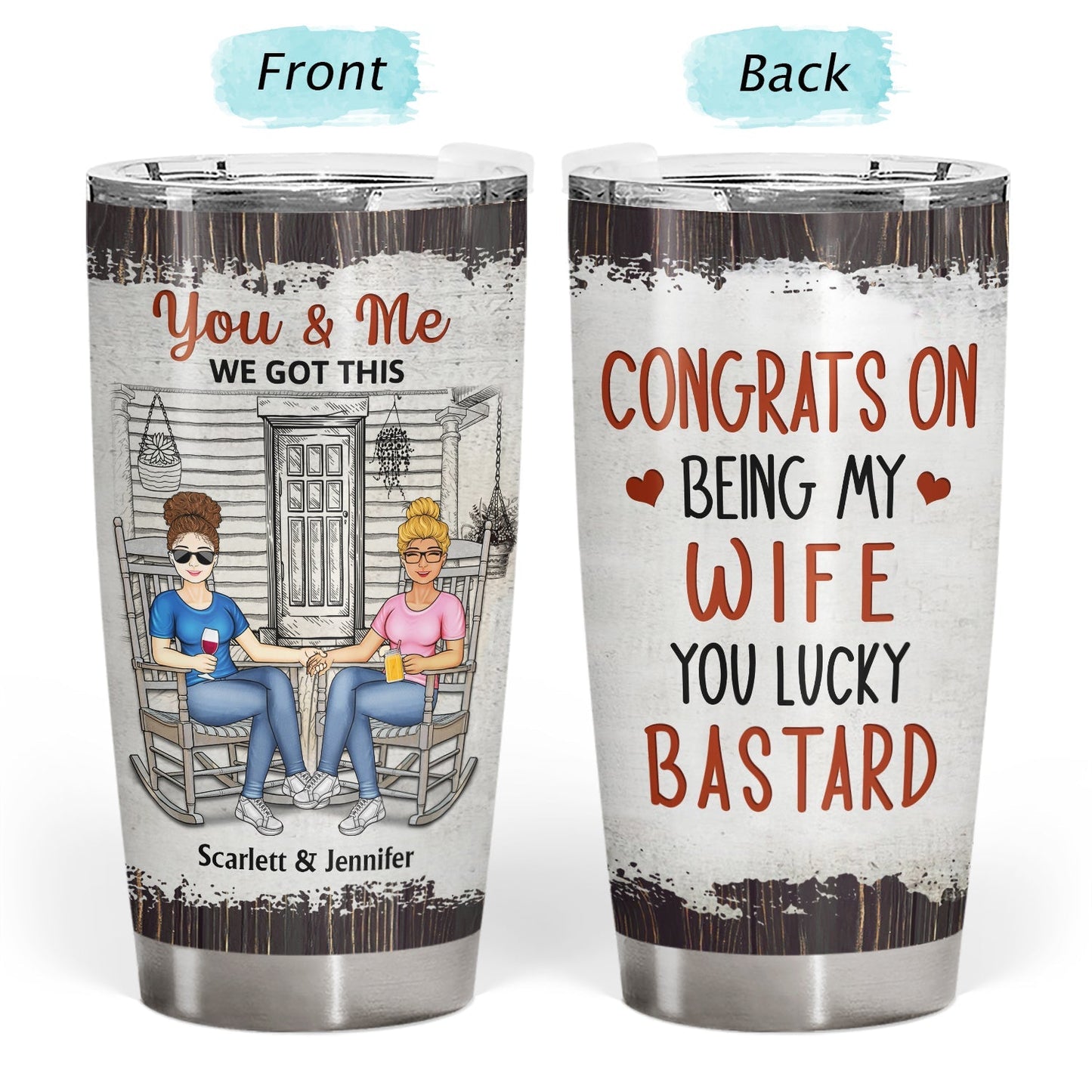 “My Forever Love” - Loving Gift For Couples - Personalized Custom Tumbler