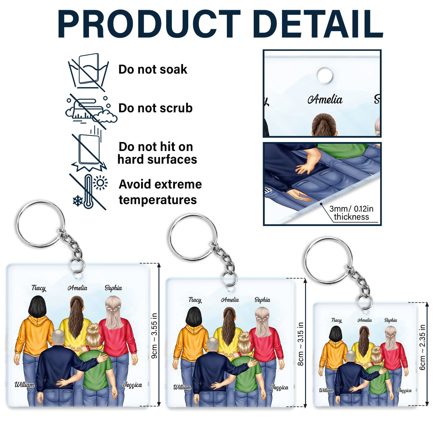 Heartfelt Personalized Dad Daughter Keychain - 'My Hero' Keepsake Gift