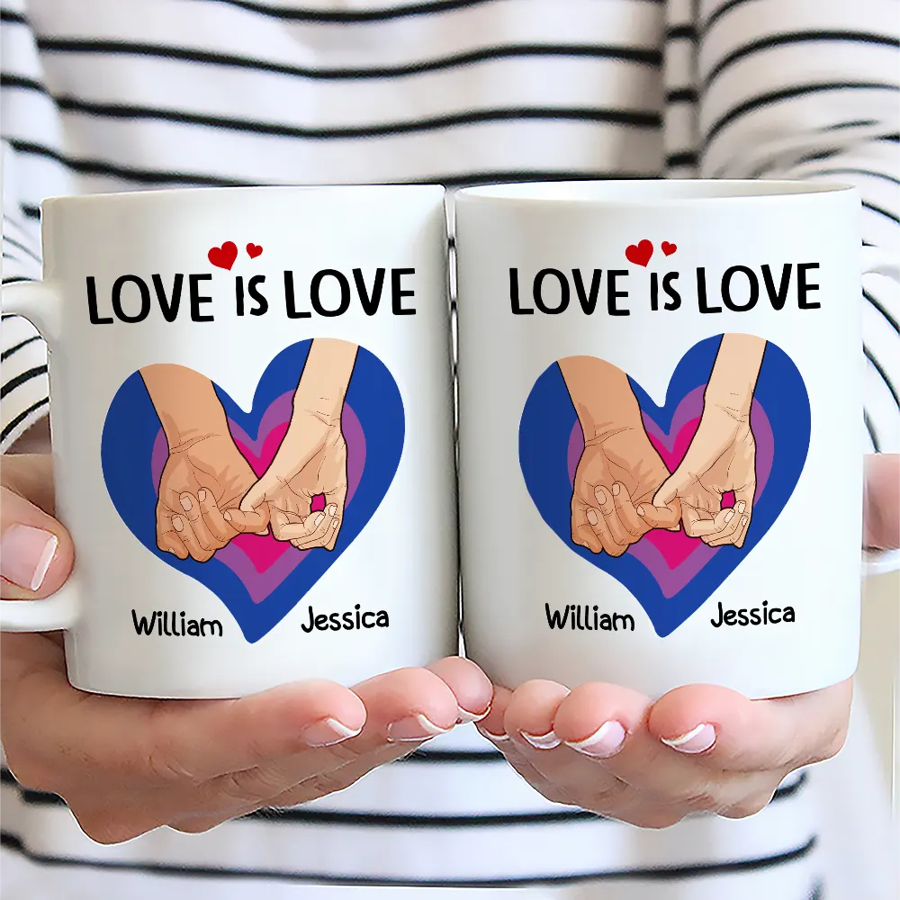 Custom LGBT Pride Mug for Couples - Heartfelt 'You Are My Rainbow' Gift