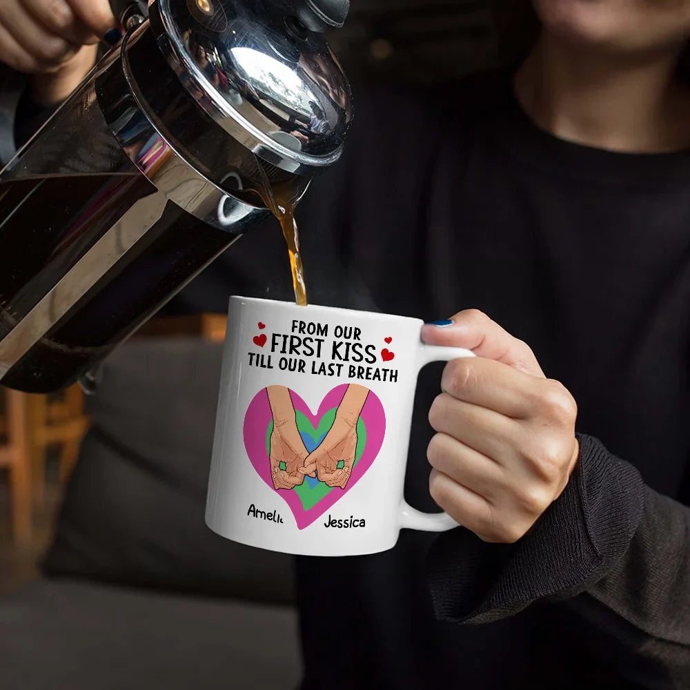 Custom LGBT Pride Mug for Couples - Heartfelt 'You Are My Rainbow' Gift