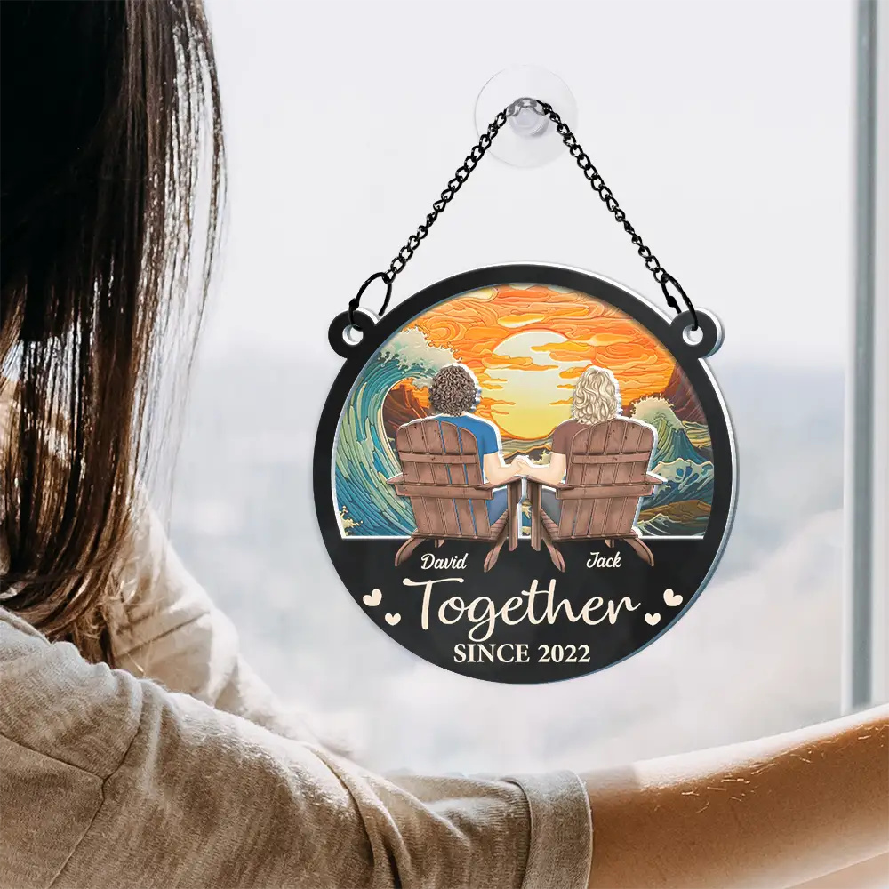 Personalized "You & Me We Got This" Romantic Couple Suncatcher