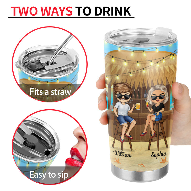 Personalized 'Bonding Over Alcohol' Tumbler - Funny Gift for Best Friends