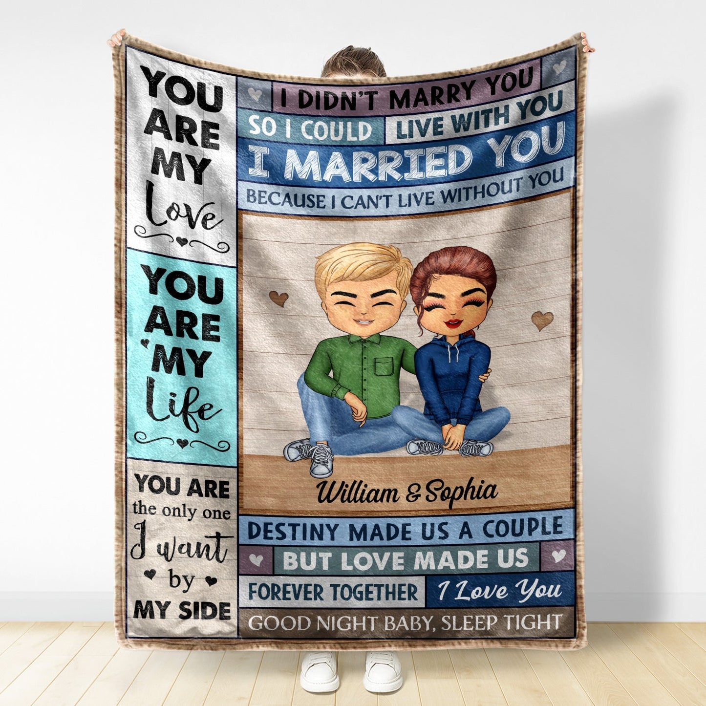 Personalized Couple Blanket: Your Love Story, Woven in Warmth